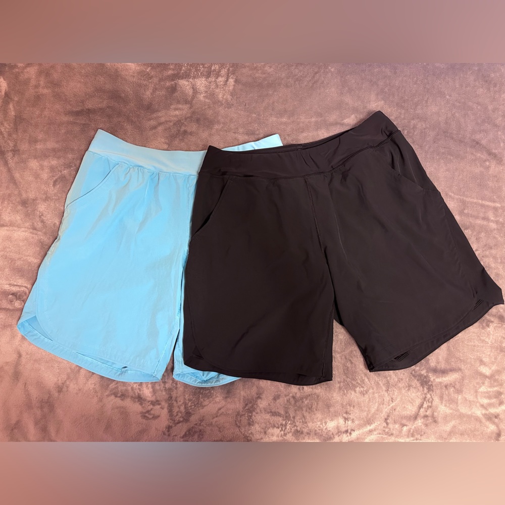 Land End Size 18W Women's Light Blue or Black Swim Shorts